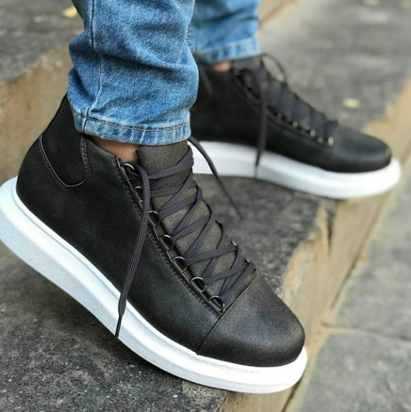 MEN HIGH SNEAKERS ANTHRACITE