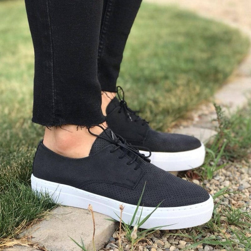 MEN CLASSY SNEAKERS BLACK/WHITE