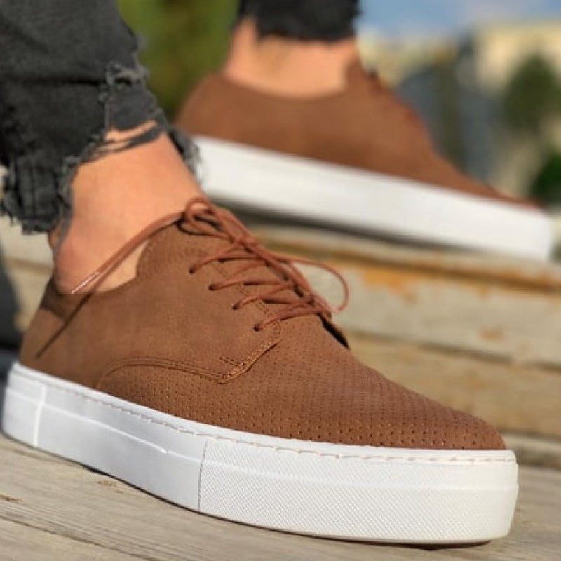 MEN CLASSY SNEAKERS BROWN