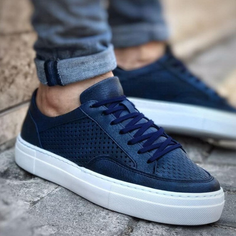 MEN LOW SNEAKERS BLUE