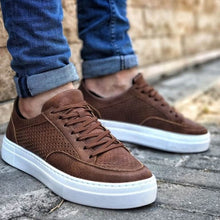 Load image into Gallery viewer, MEN LOW SNEAKERS BROWN
